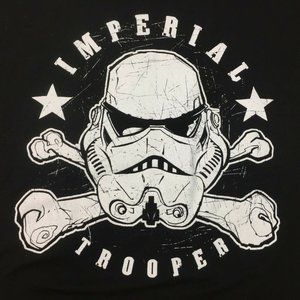 Imperial Trooper Darth Vader Black Star Wars XL Extra Large Adult Shirt Space